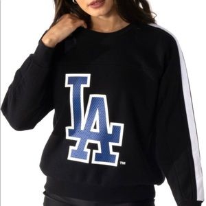 Los Angeles Dodgers The Wild Collective Women's Logo Pullover Sweatshirt